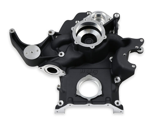97-373 Holley Replacement Timing Cover - Black Finish