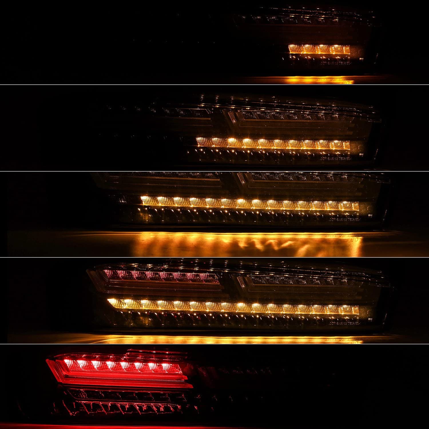 16-18 Chevrolet Camaro AlphaRex PRO-Series LED Tail Lights Jet Black