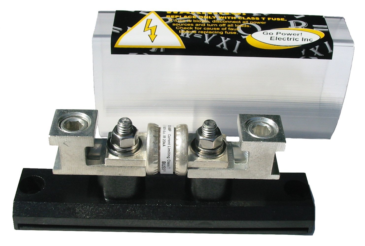 FBL-400 Go Power! Class T 400 Amp Fuse with Block , black