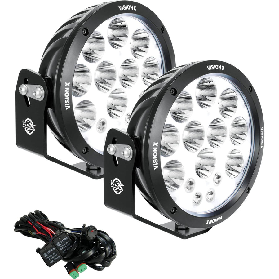 Mixed Beam Vision X Light - Pair, 1238216 Black