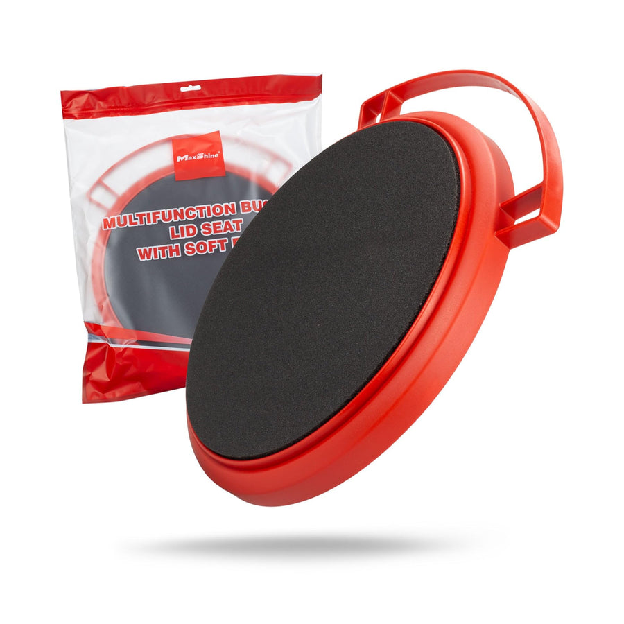 Multifunction MaxShine Bucket Seat Lid with Soft Foam - Red