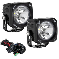 Optimus Black Square Vision X Lighting 9137926 10W LED Flood Light - Pair