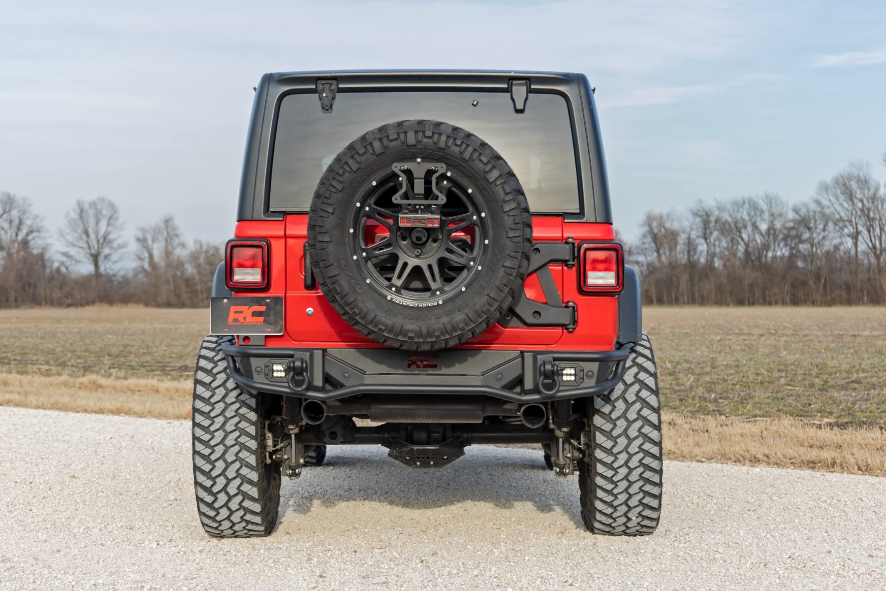 Rough Country Rear Tubular Bumper for Jeep Wrangler JL/Wrangler Unlimited (2018-2024)