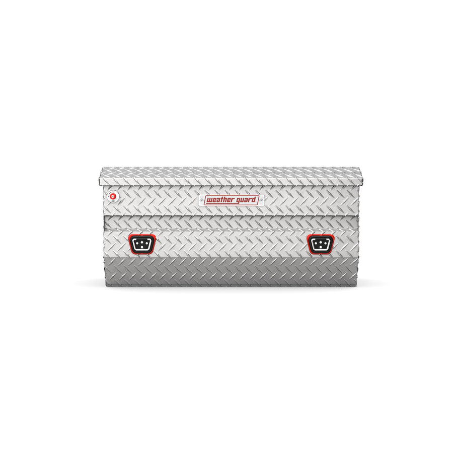 614-0-04 Weather Guard Aluminum All-Purpose Truck Tool Chest, Fits Full and Compact Size Trucks, 7.0 cu ft Storage Capacity (Clear)
