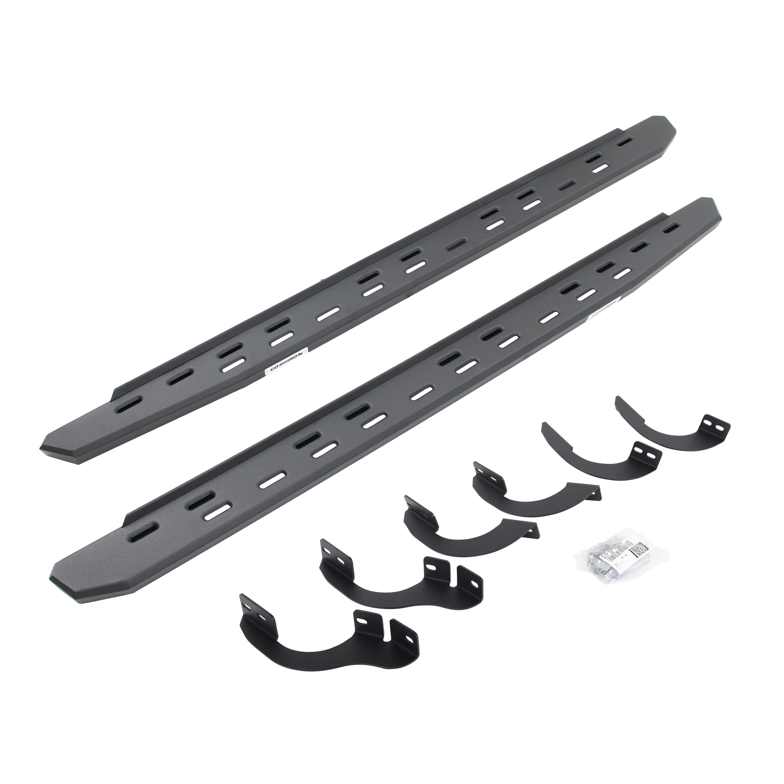 Go Rhino Slim RB30 Running Boards & Brackets | Galvanized Steel, Textured Black | 69642568SPC | Fits 2014-2023 Toyota 4Runner (Excludes Limited, Nightshade Edition & TRD Sport)