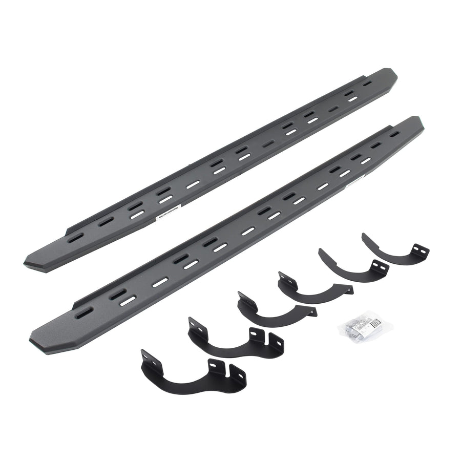 Go Rhino Slim RB30 Running Boards & Brackets | Galvanized Steel, Textured Black | 69642568SPC | Fits 2014-2023 Toyota 4Runner (Excludes Limited, Nightshade Edition & TRD Sport)