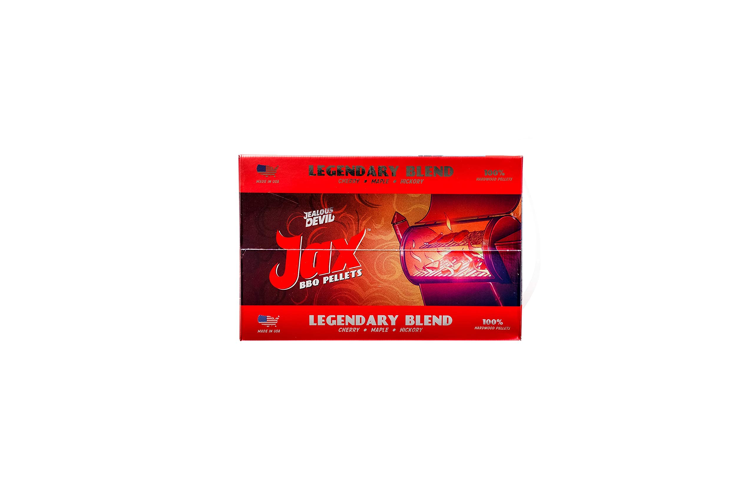 Jax Jealous Devil Legendary Blend BBQ Pellets, 20 lbs, Box