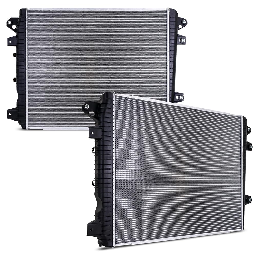 Replacement Mishimoto Radiator, Compatible with Chevrolet Silverado Duramax 6.6L, 2017-2019