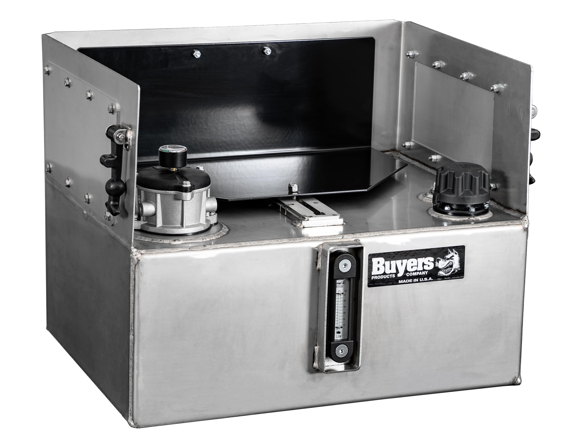 15 Gallon Buyers Products Stainless Steel Hydraulic Reservoir - Compact Version