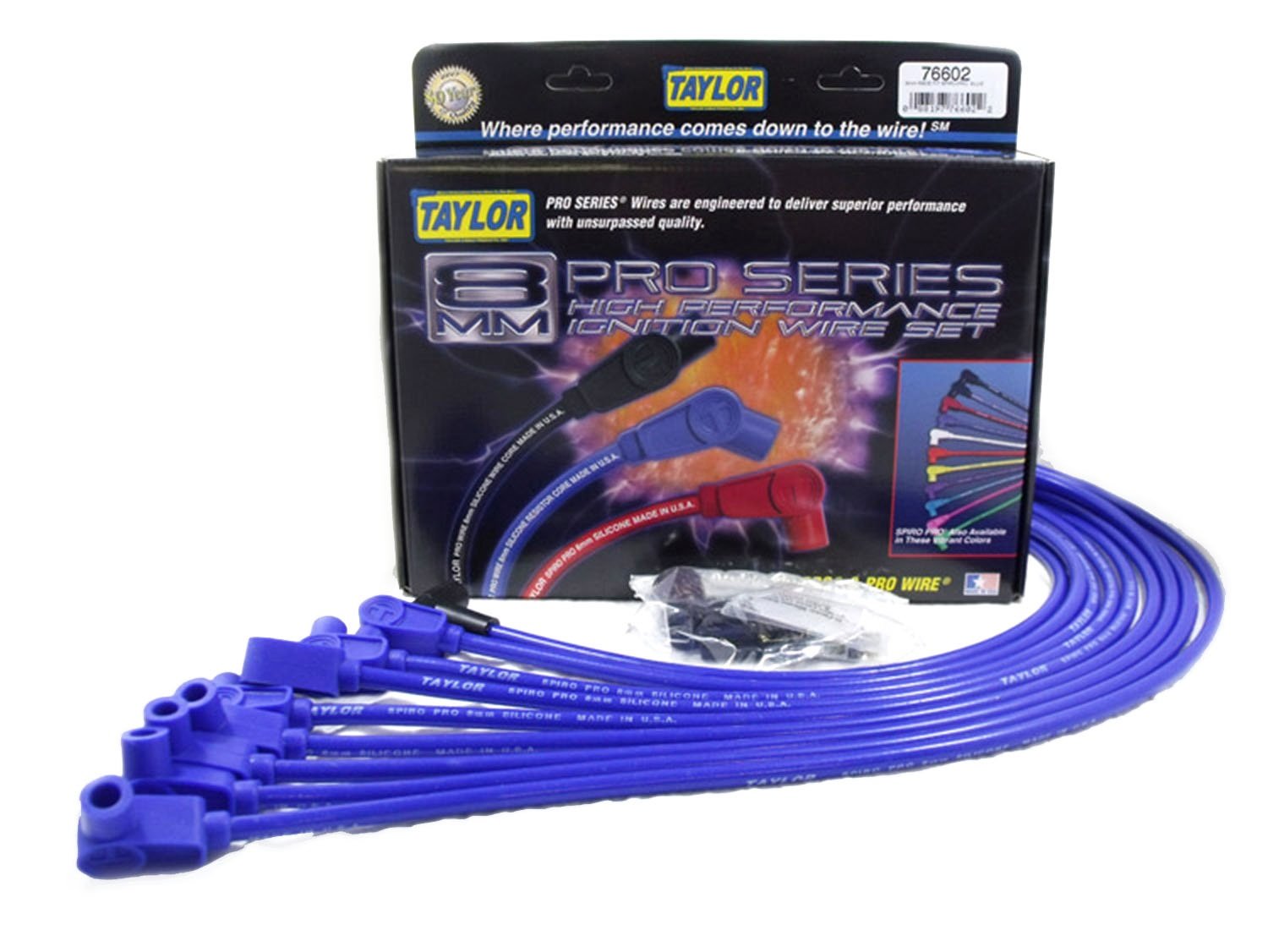Blue Taylor Cable 76602 8mm Custom Spiro-Wound Wire