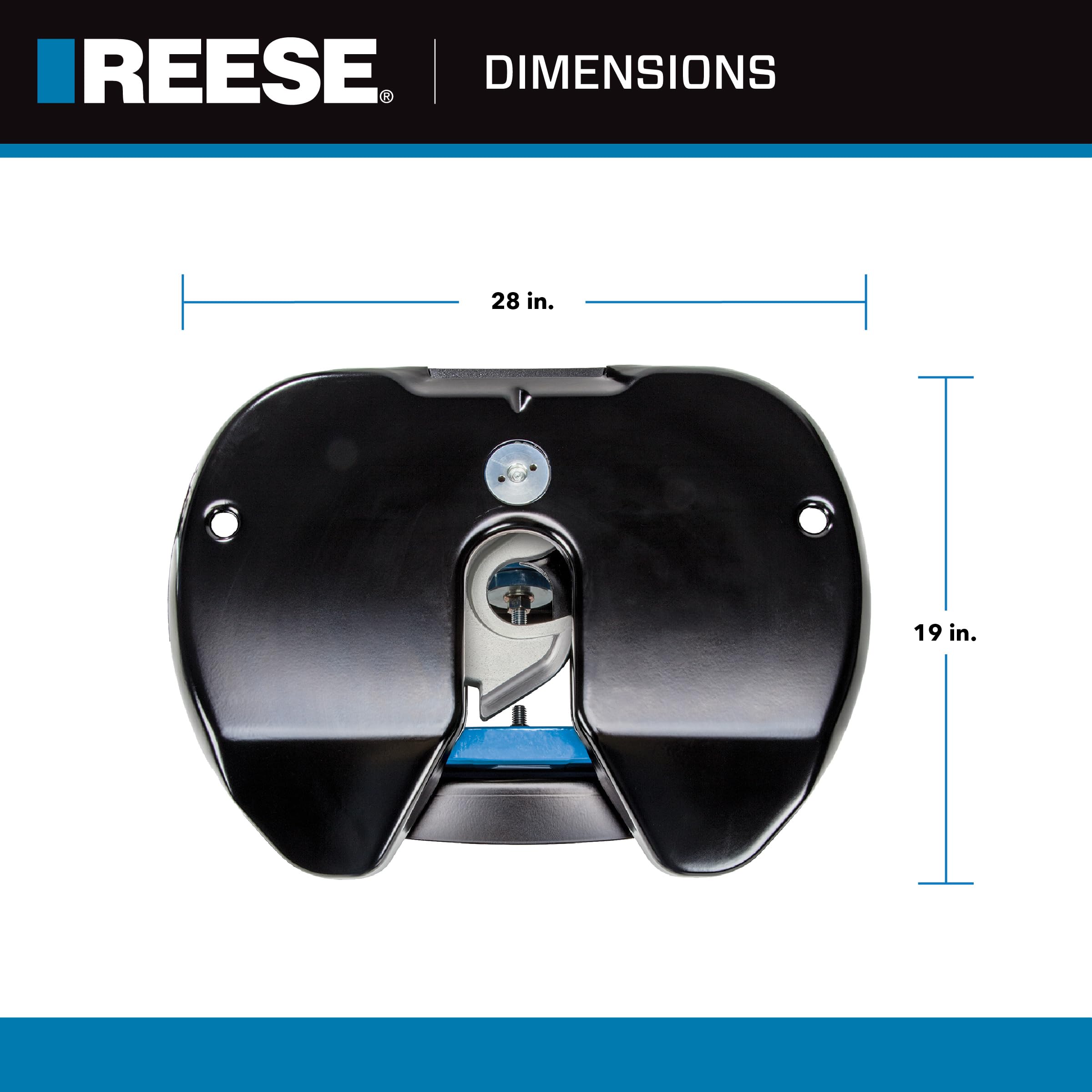 M5 Fifth Wheel Hitch Head Assembly, Reese 30892, 32,000 Capacity Head, Legs & Center Section Sold Separately