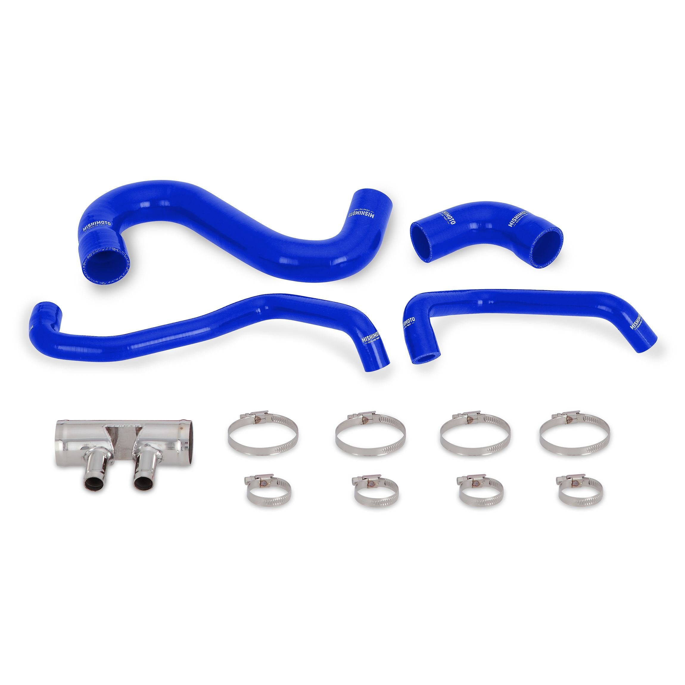 Mishimoto Lower MMHOSE-MUS8-15LBL Radiator Hose Fits Ford Mustang GT 2015+ Blue