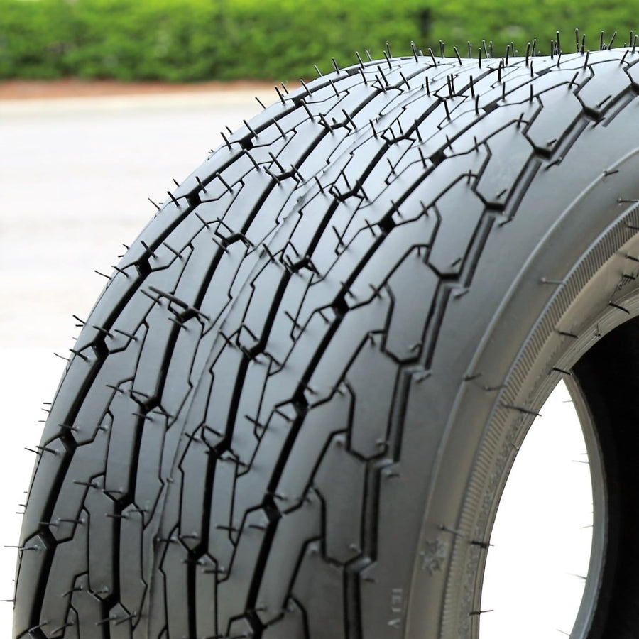Premium Forerunner QH503 Boat Trailer Tire-16.5X6.50-8ST 16.5X6.50X8 Load Range C LRC 6-Ply BSW Black Side Wall