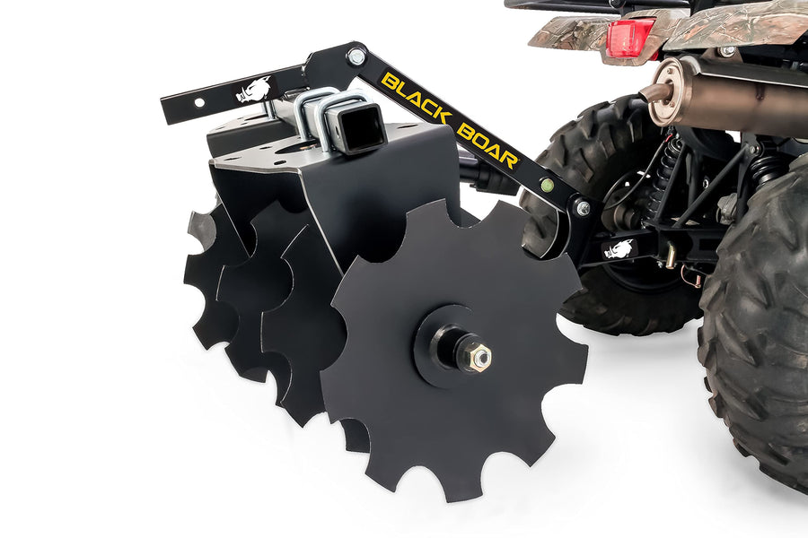 Camco Black Boar ATV/UTV Disc Harrow Implement | Specifically Designed to Break up Tough Ground Thoroughly | (66001)