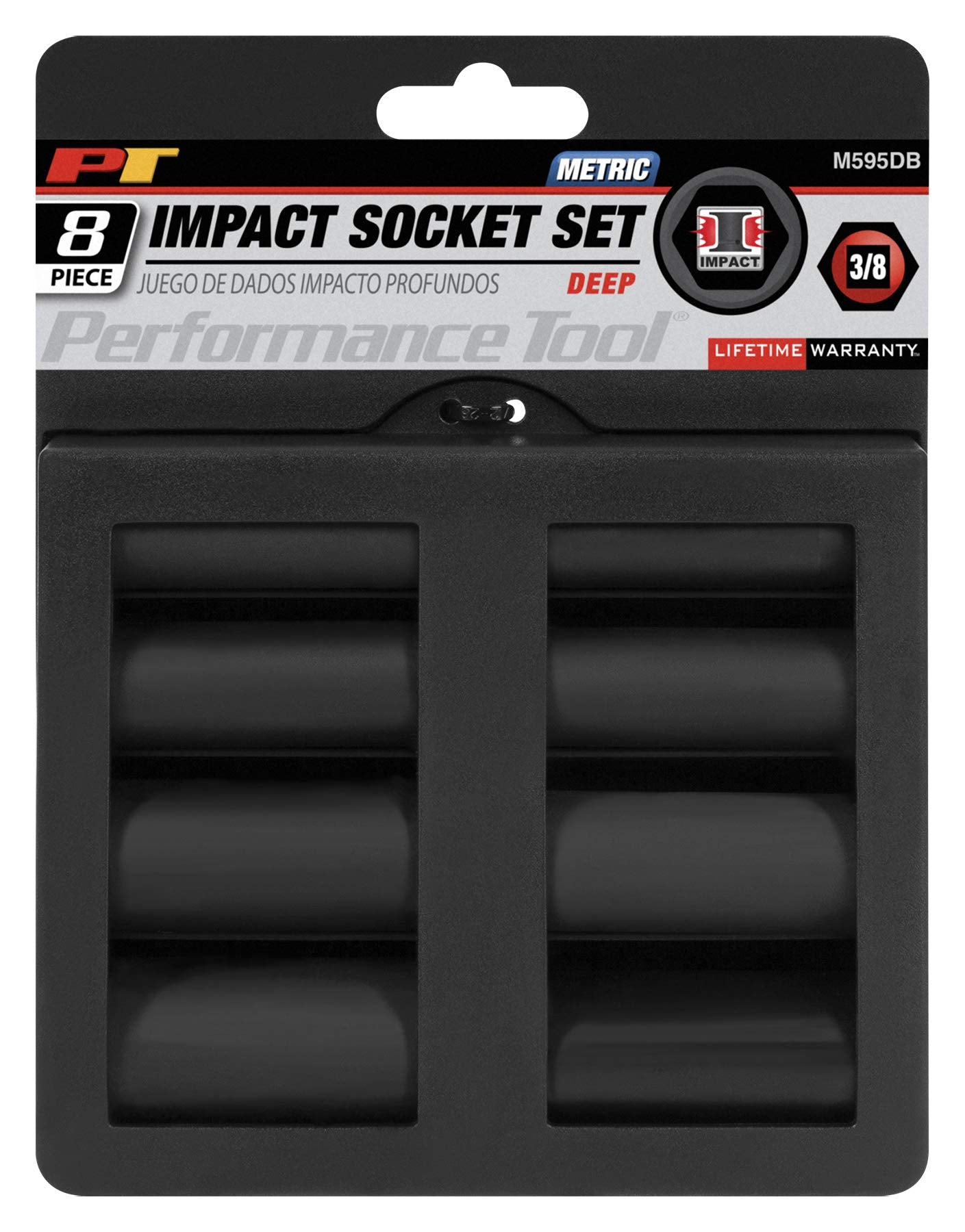 M595DB Performance Tool 8pc 3/8-Inch Drive MET Deep Wall Impact Socket