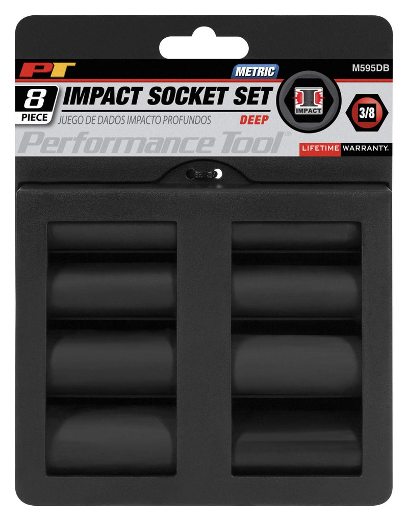 M595DB Performance Tool 8pc 3/8-Inch Drive MET Deep Wall Impact Socket