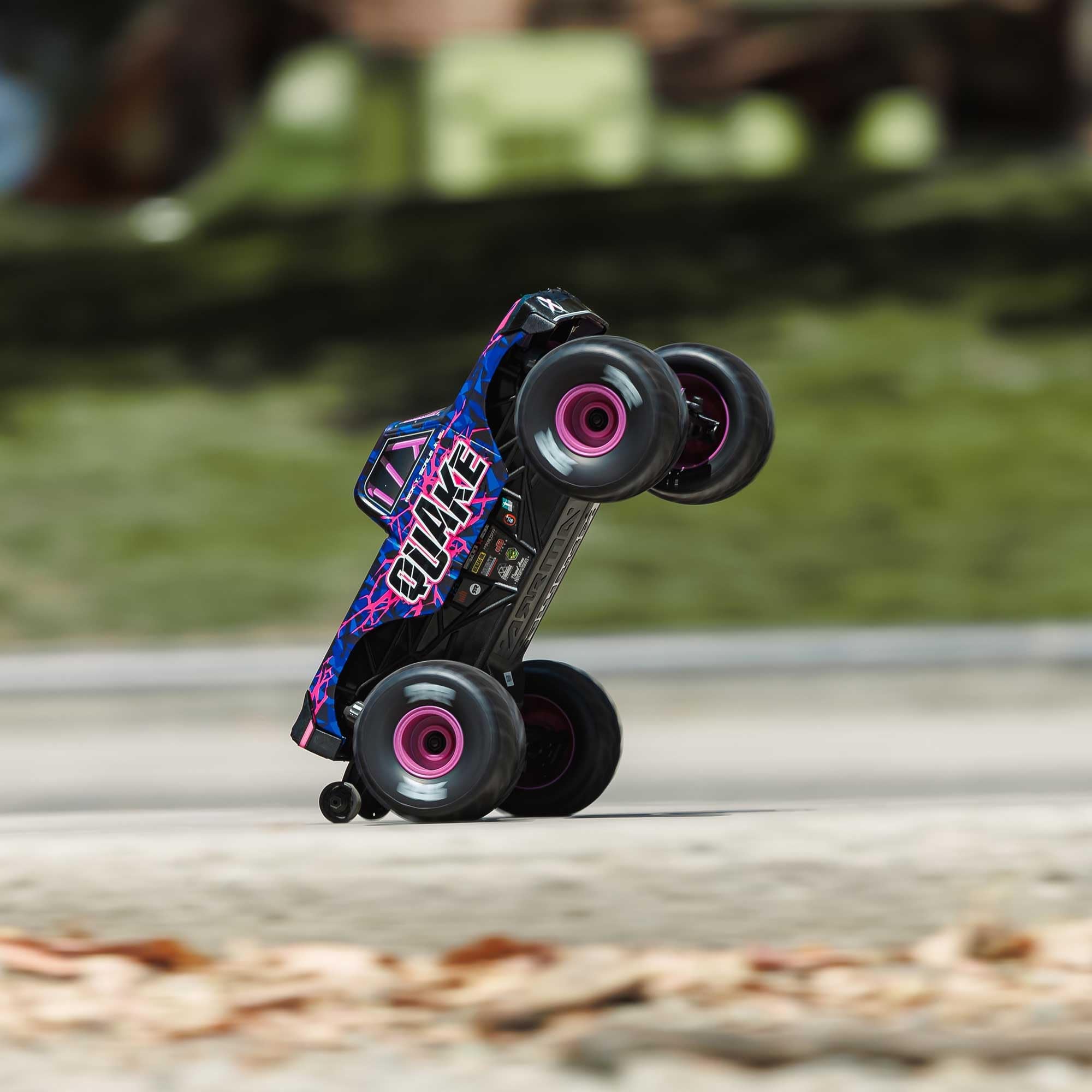 ARRMA 1/16 Quake GROM RC Truck 4X4 RTR Brushed Monster Truck (Battery & Charger Included), Purple, ARA2137T3