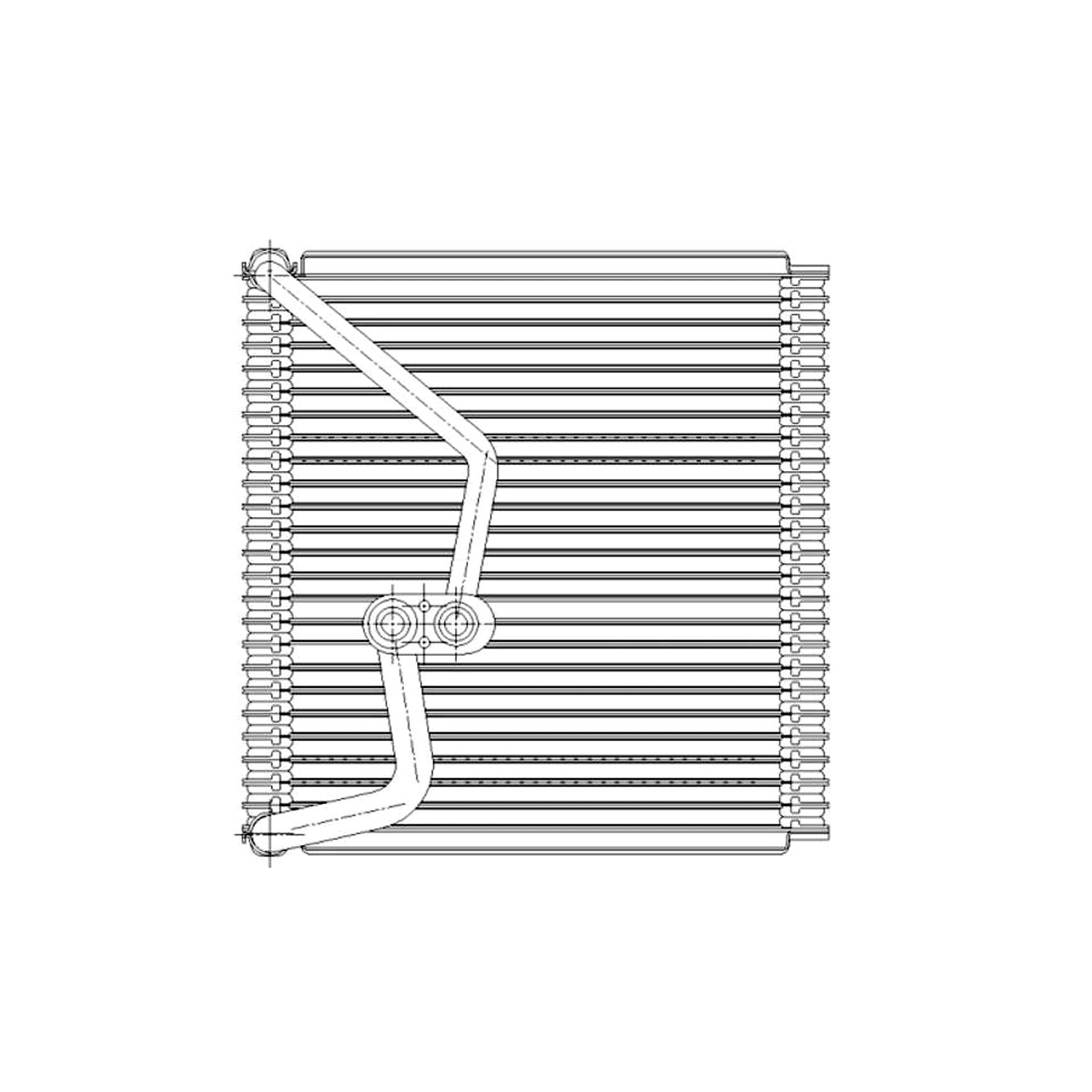 Kia TYC 97227 Replacement Evaporator