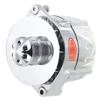 Alt GM Powermaster 12SI Polish 150A Smooth Look™ 6 grv Pulley Baffle & Cone 1 or 3 Wire