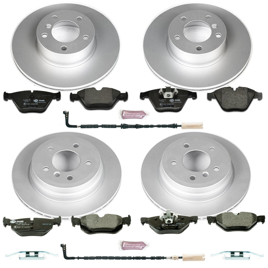 Power Stop ESK4104 Euro-Stop Front & Rear Brake Kit For BMW 328i 2008-2010, BMW 328i xDrive 2009, BMW 328xi 2008 [Model Specific]