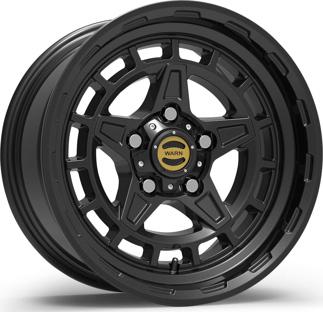 106687 WARN Epic Wheels, Fits: Jeep Wrangler JL, JK and Gladiator JT - Diamond Cutter, Black