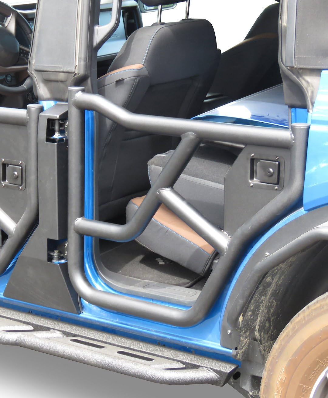 Tubular Rear Doors Black Horse Compatible with 2021-2024 Ford Bronco-TRDFB21 Tubular Metal