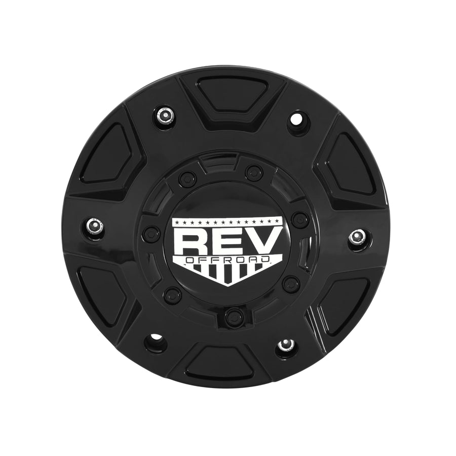 C10895B-6 REV Wheels 895 Series Cap - Gloss Black - 6-Lug