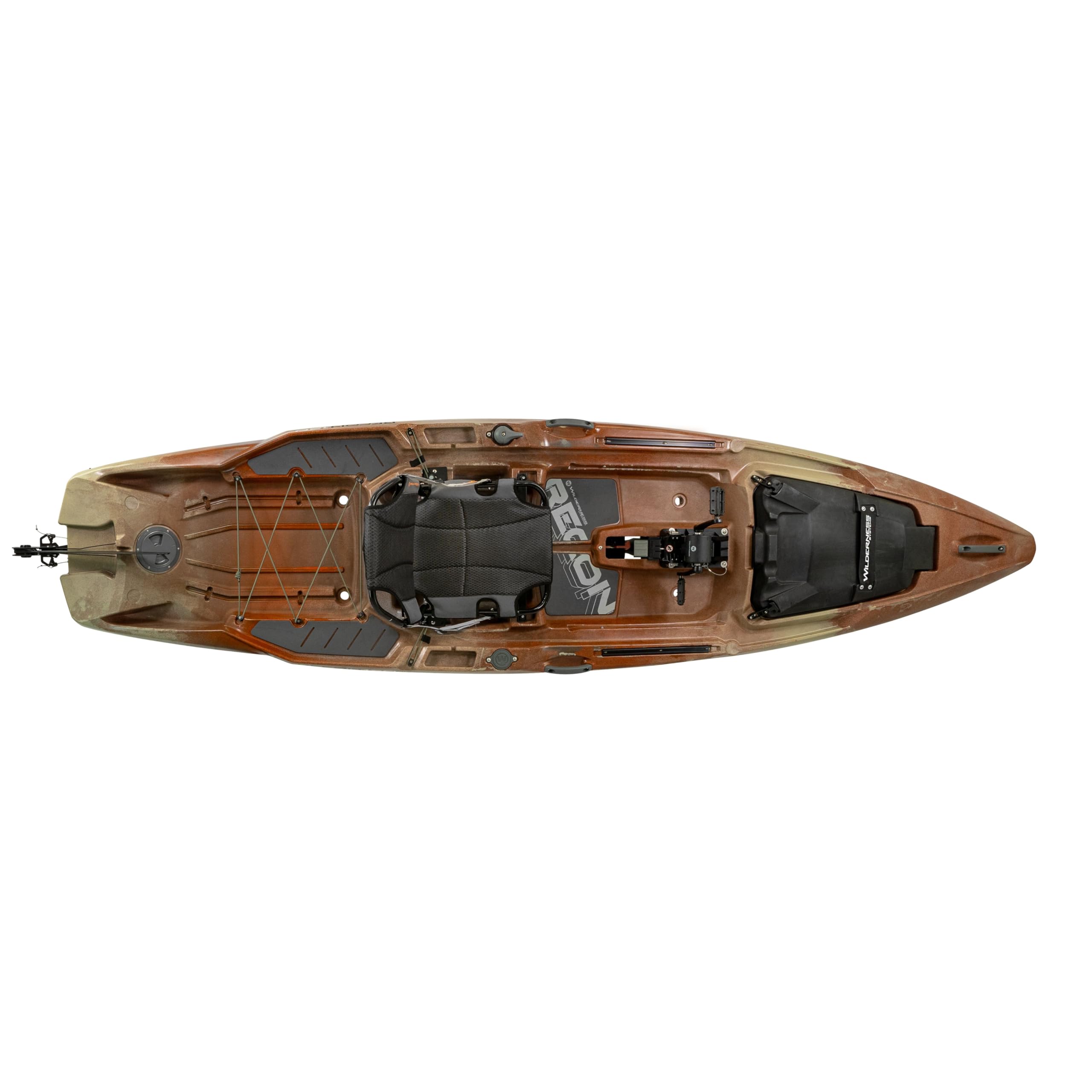 Wilderness Systems Recon 120 HD - Fishing Kayak Sit on Top - 360 Degree ACES seat & Helix PD™ Pedal Drive System - 12 ft - Desert Sunset