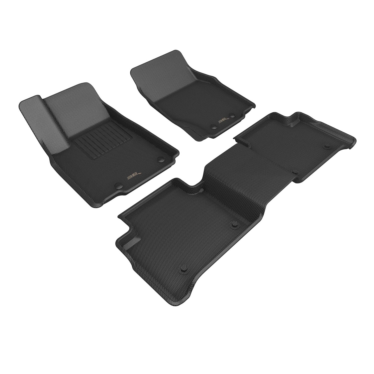 Kagu Floor Mat 3D MAXpider Custom Fit (Black) Compatible with Jeep Grand Cherokee 4XE (WL) 2022-2026 - Full Set