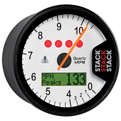 AutoMeter Display ST700SR-K Tachometer, White, 0-4-10.5K RPM