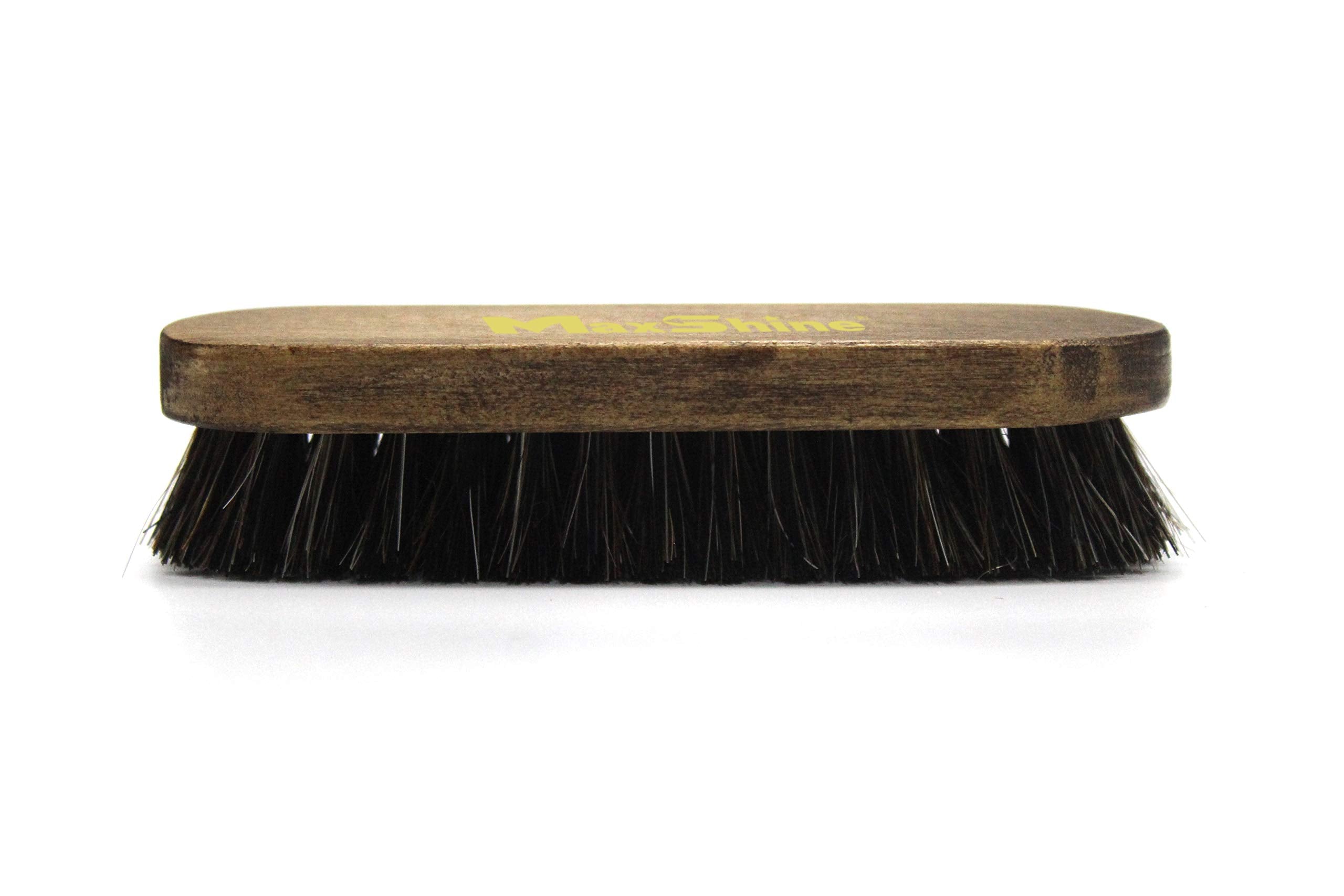 Maxshine Universal Small Horse Hair Brush – 100% Natural Bristles for Leather, Upholstery & Alcantara – Ideal for Car Seats, Carpets, Sofas & More – Premium Detailing Brush