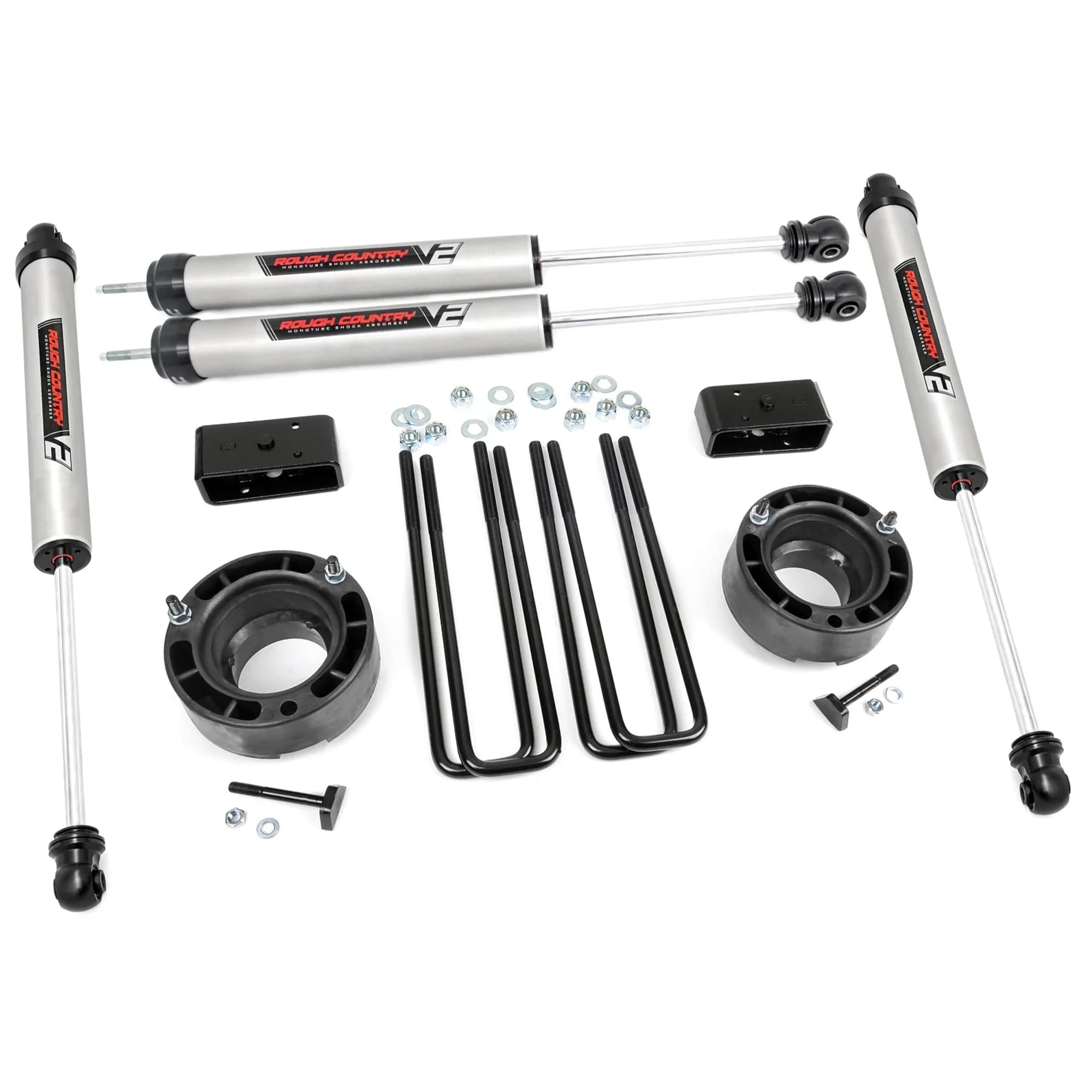 2.5" Rough Country Leveling Kit w/V2 Shocks for 1994-2001 Ram 1500 4WD - 36270