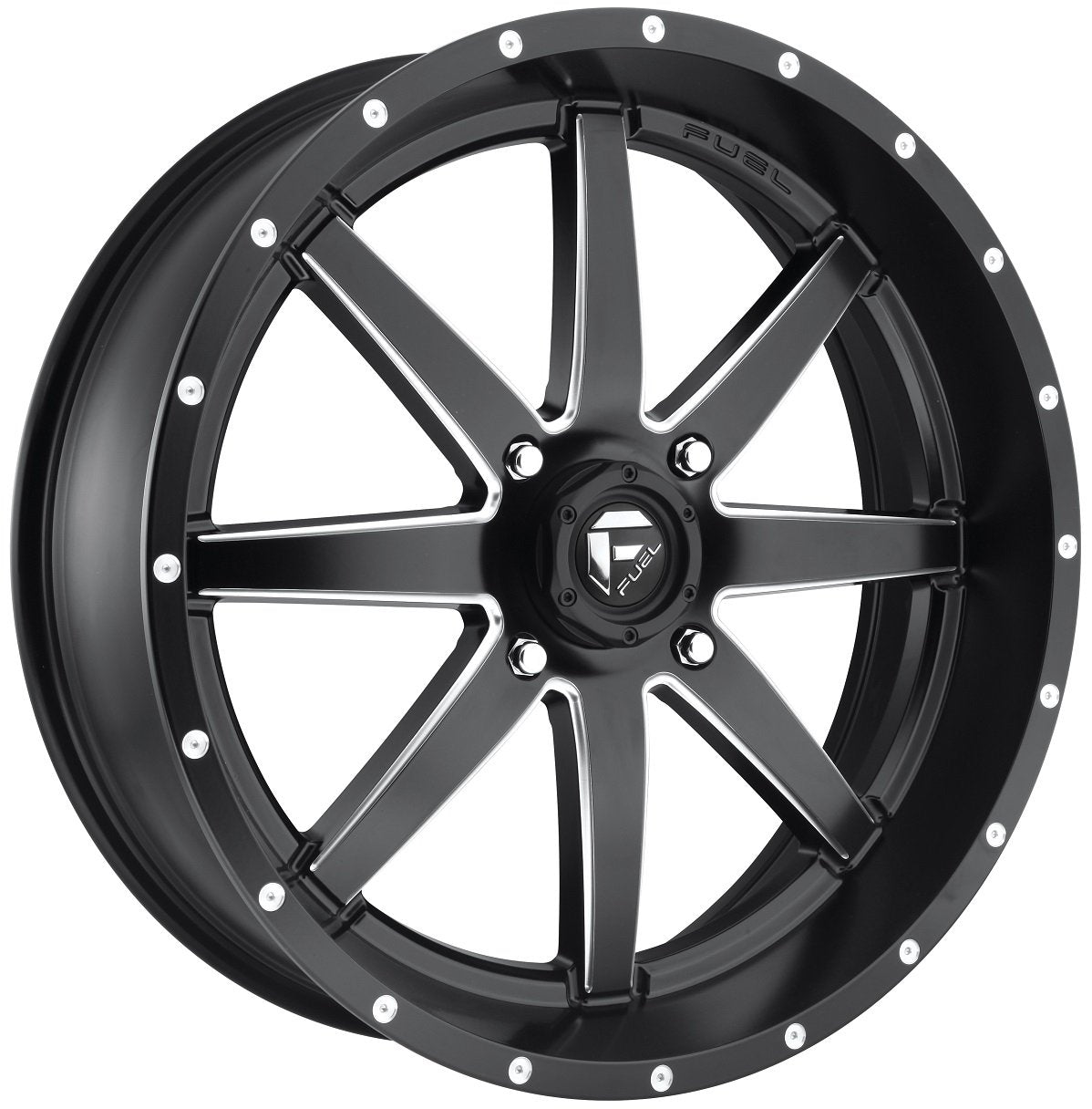 Maverick Fuel Black Wheel with Painted Finish (24 x 7. inches /4 x 156 mm, 13 mm Offset)