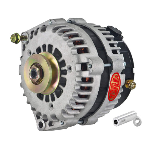 8-48539-120 Powermaster Natural Alternator (215A 1V Pulley Side Bat Post with Spacers 1 Wire)
