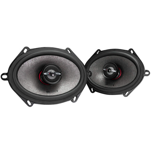 MB Quart Premium Car Speakers PK1-168 (Black, Pair) – 5x7-6x8 Inch Coaxial Speaker System, 220 Watt, 2-Way Car Audio, 4 OHMS (Grills Not Included)