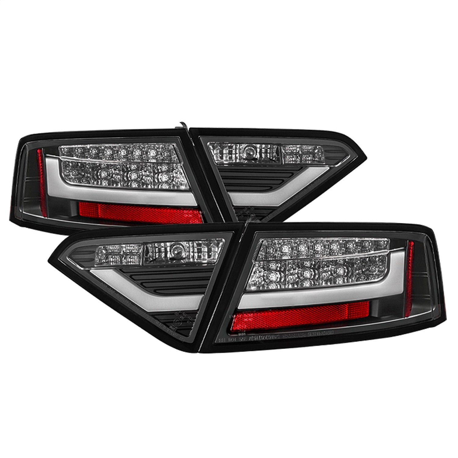 Audi A5 08-12 Spyder 5082275 LED Tail Lights - Incandescent Model Only (Not Compatible With LED Model) - Black