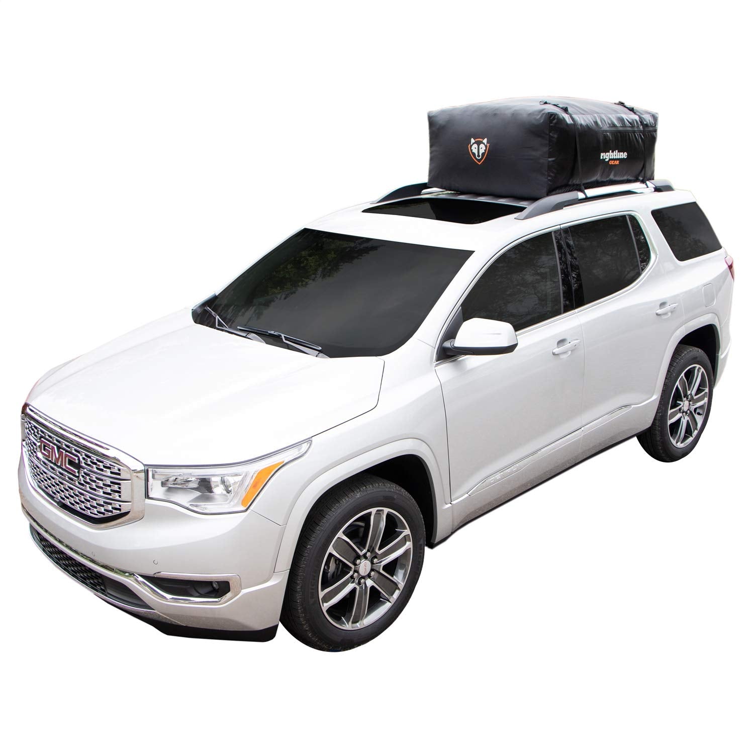 Sport 3 Rightline Gear Waterproof Rooftop Cargo Carrier for Top of Vehicle, Attaches With or Without Roof Rack, 18 Cubic Feet, Black