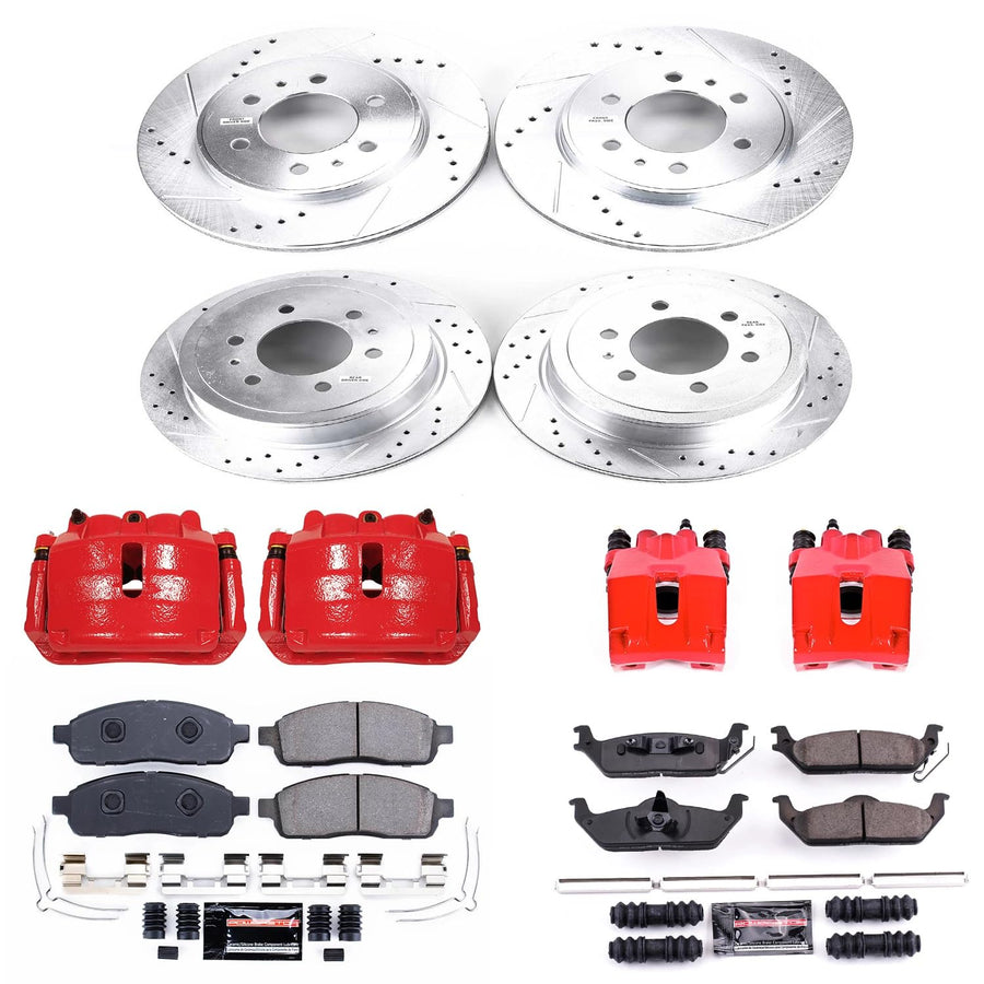 Power Stop Z23 Evolution Sport Brake Kit Front and Rear (with Calipers) For Ford F-150 2009 [Model Specific]