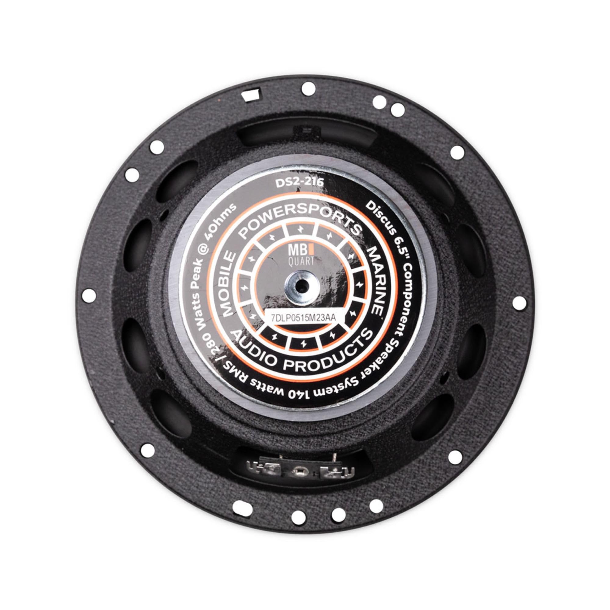 MB Quart 6.5" High-Performance Discus Car Audio Component Speaker System, 140W Peak Power, 70W RMS, 4 Ohm, and 88db Sensitivity