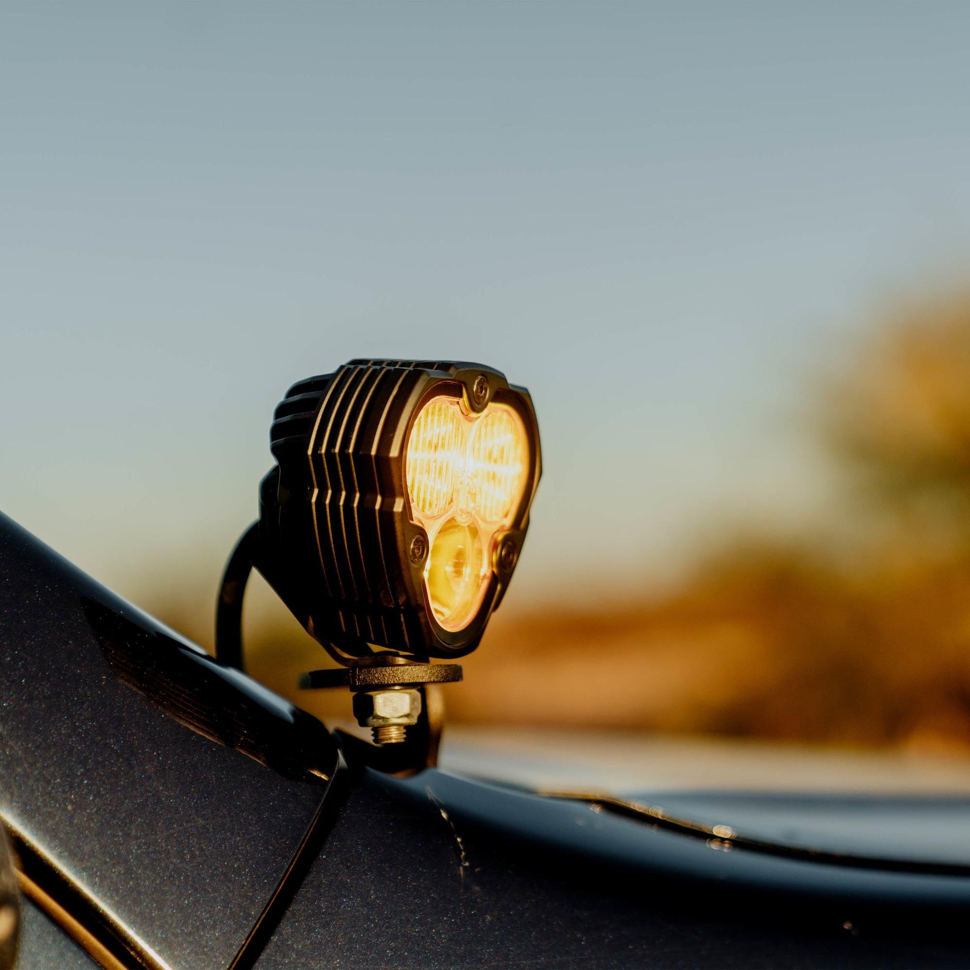 KC Hilites 3 Flex ERA® LED Light - Performance Yellow Combo Beam Lens