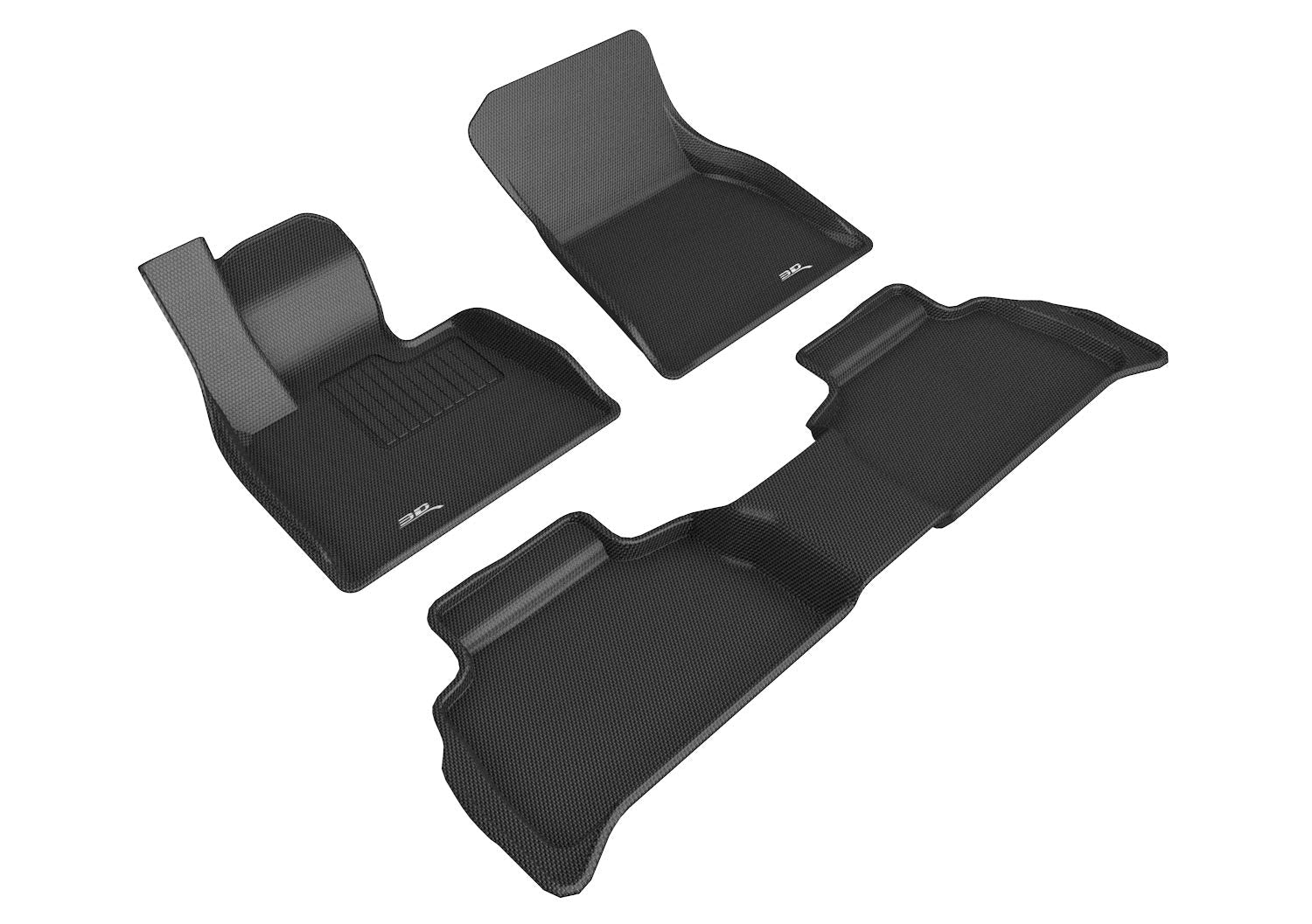 Custom Fit 3D MAXpider Kagu Floor Mat (Black) Compatible with BMW X6 (G06) 2020-2025 - 1st & 2nd Row