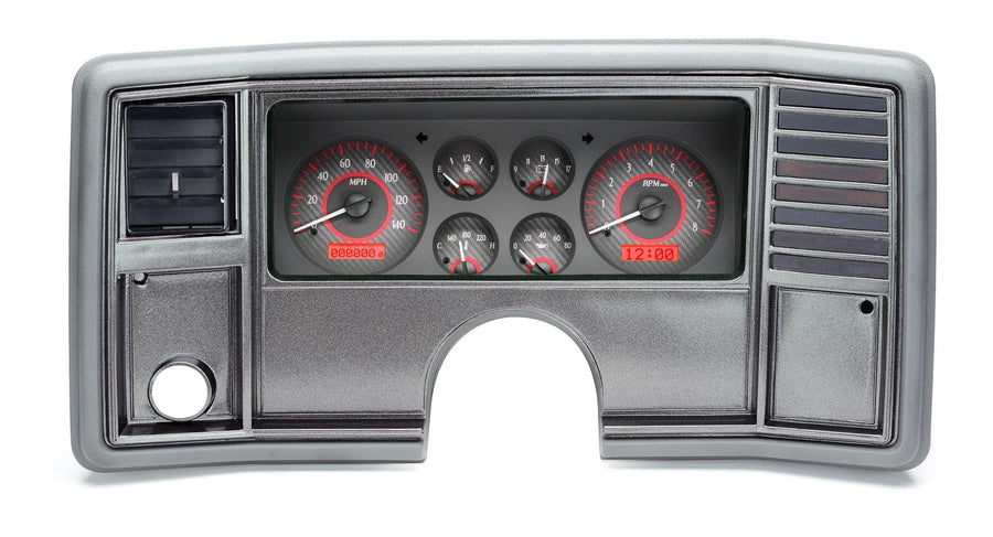 Dakota Digital VHX-78C-MC-C-R Analog Gauge Instrument System with Compatible 1978-88 Chevy Monte Carlo, 1978-87 Chevy El Camino/GMC Caballero and 1978-83 Chevy Malibu round speedometer and gauges