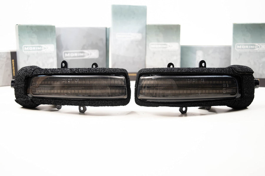 Morimoto XB LED Side Mirror Lights, Housing Smoked, Fits Toyota Tacoma (12-15), Plug and Play Assembly, Easy Install, Front Amber LED Lights (1x LFM24)
