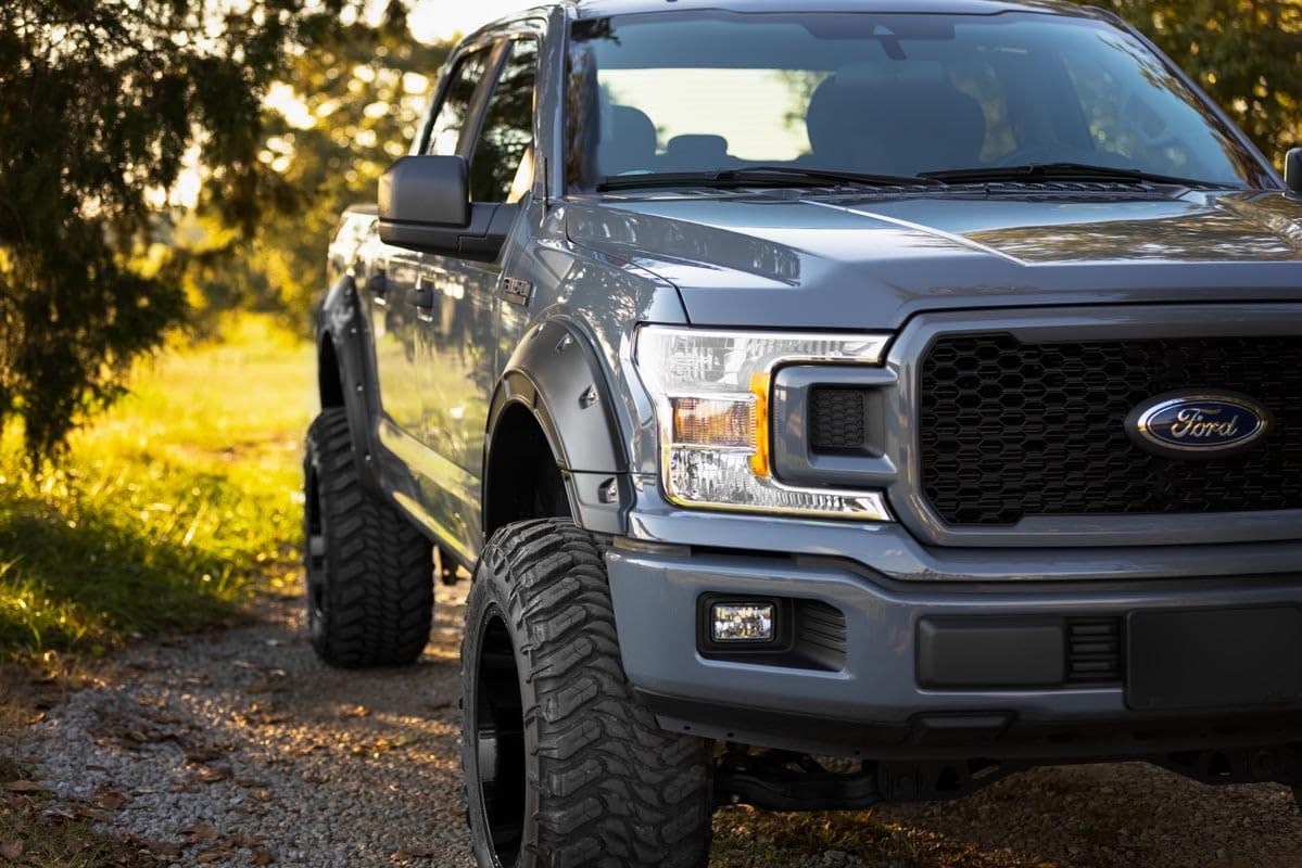 Defender Fender Flares Rough Country for 2015-2020 Ford F-150 - A-F11811