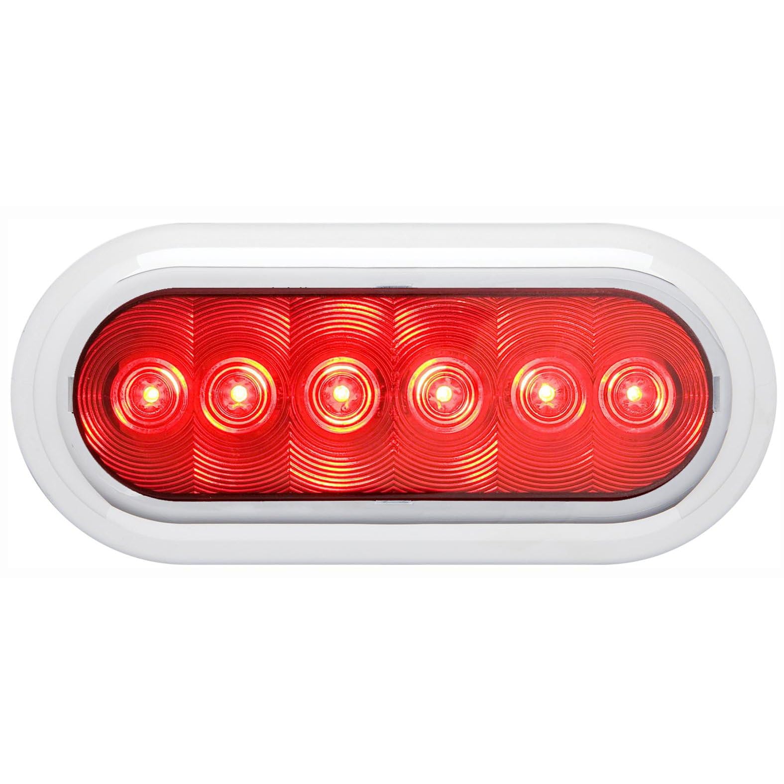 Optronics Fleet STL73RK 6" Oval Sealed LED Light Kit, Red