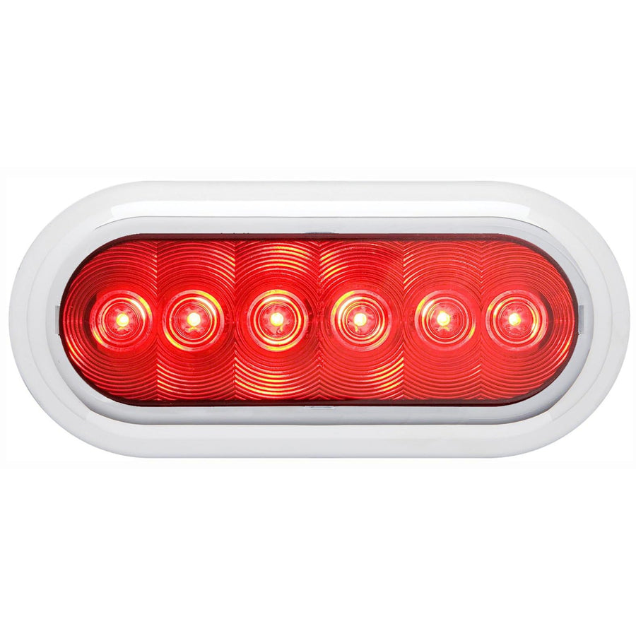Optronics Fleet STL73RK 6" Oval Sealed LED Light Kit, Red