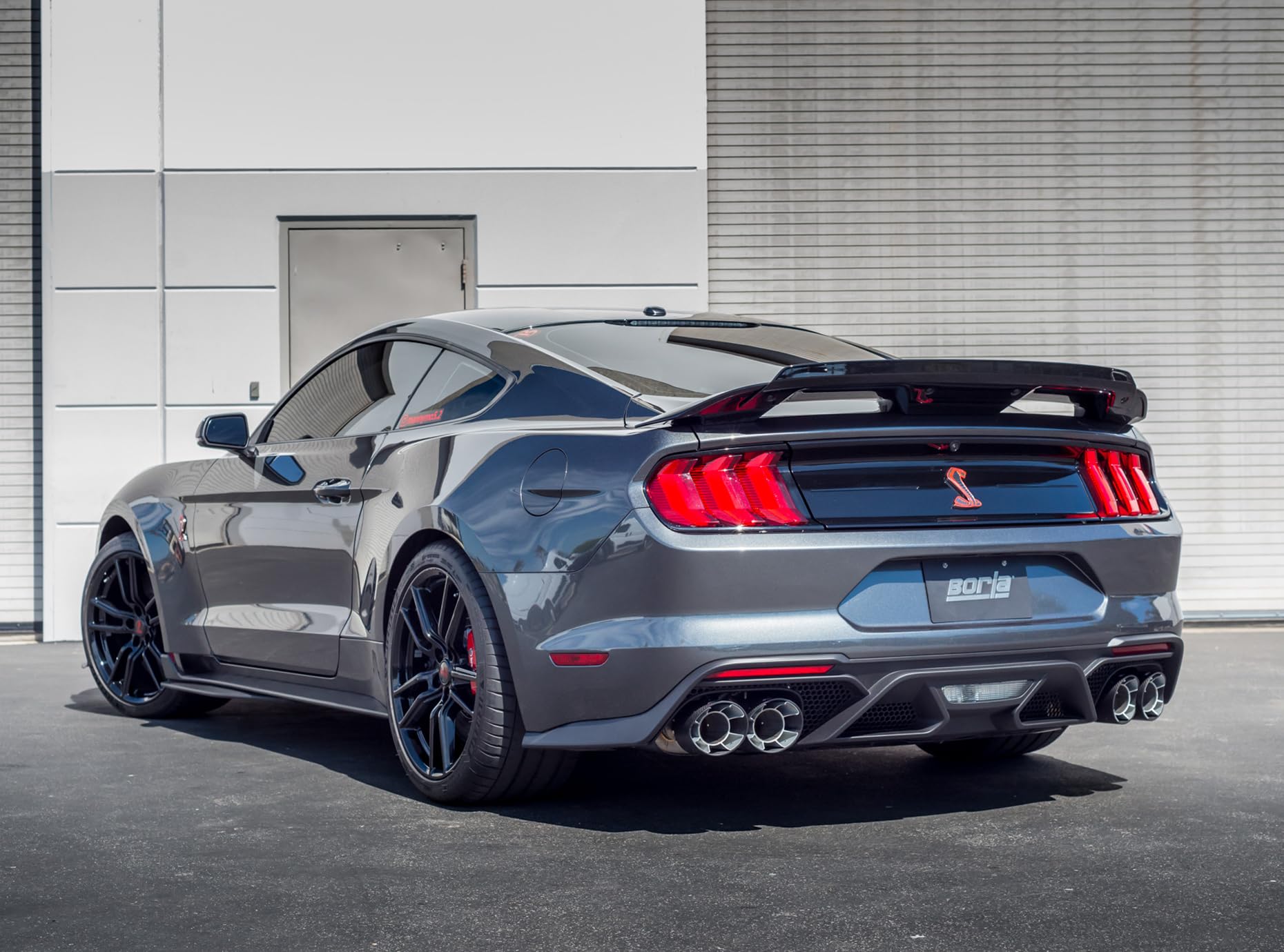 BORLA Cat-Back 140837CF Exhaust System for 2020-2023 Ford Mustang Shelby GT500 5.2L 8 Cyl. Auto Trans. Use With Connecting Pipe Kit 60722 For 2021-2023 Ford Mustang Mach 1 5.0L V8 Auto/Man Trans