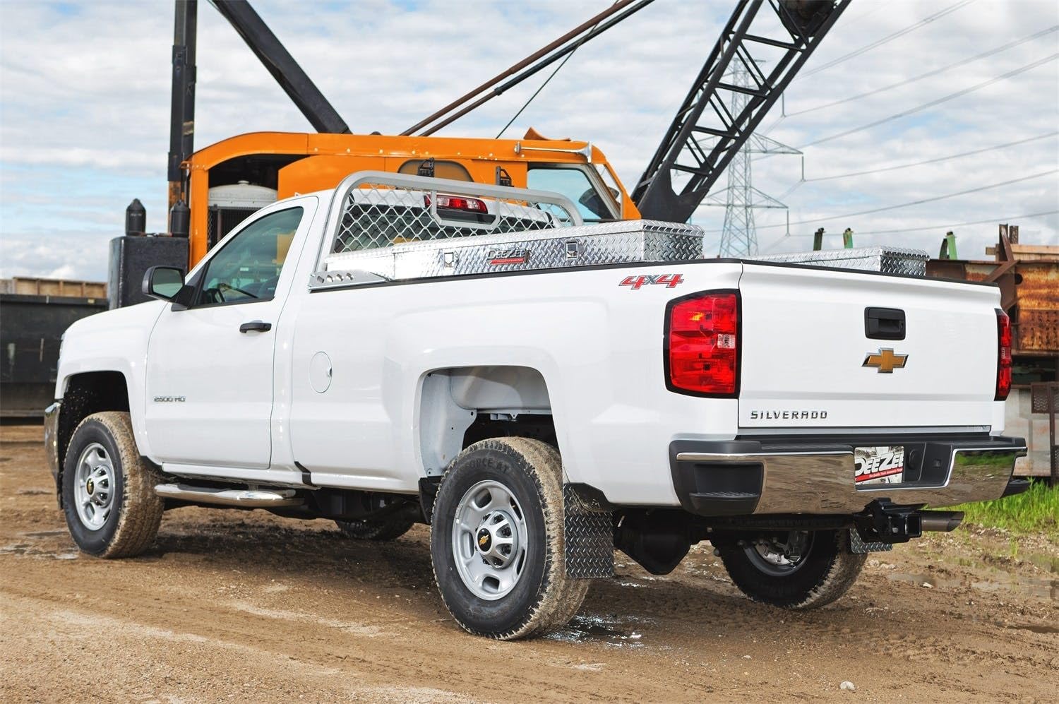 Dee Zee Silver Aluminum Mesh DZ95058R Cab Rack