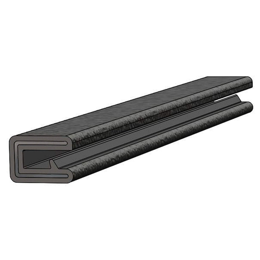 TACO Metals V30-1008B25-1 Taco Marine Flex Trim - 1/2" x 25' with 1/4" Opening, Black