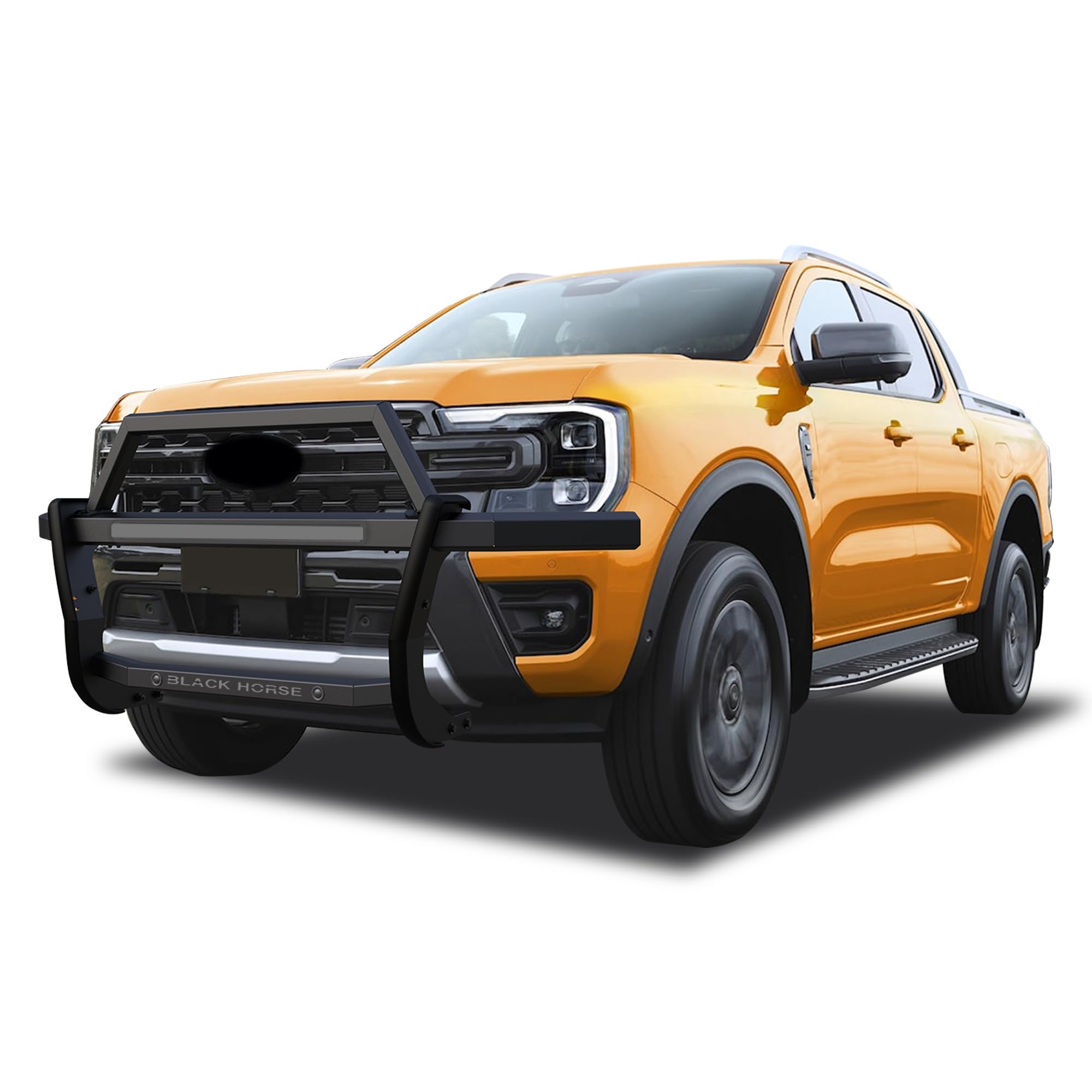 Rambler Black Horse Grille Guard Modular Black Compatible with 2019-2023 Ford Ranger-RAGF10